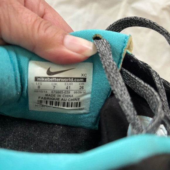 Nike Sneakers KD Trey 5 II China Black with Teal and Gold Accents SZ 8 Worn 1X - Picture 7 of 13